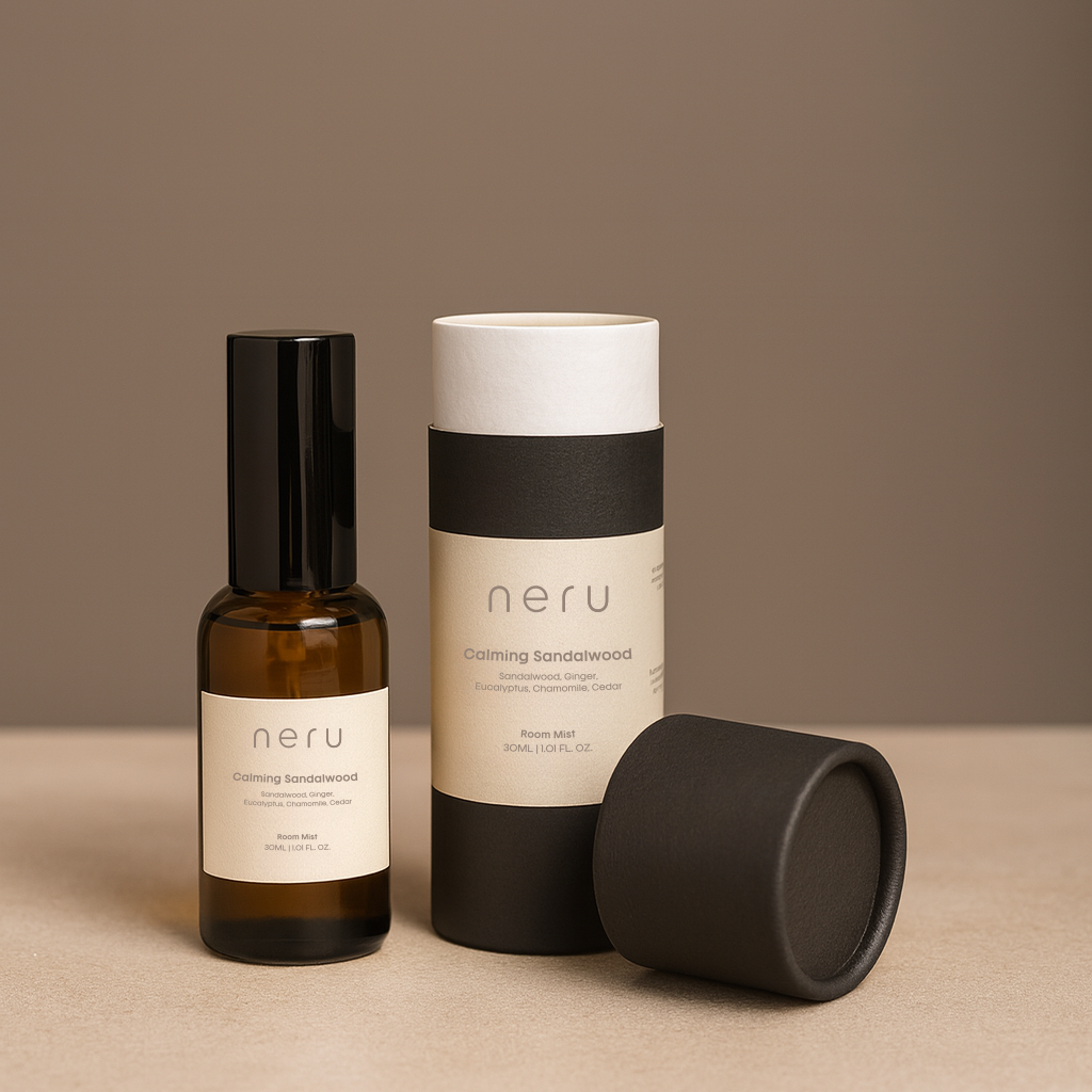 Calming Sandalwood Room Mist – Natural Aromatherapy Spray for Relaxing Spaces